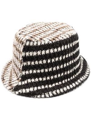 Andersson Bell contrast-knit bucket hat - Neutrals