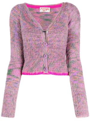 Andersson Bell contrast-trim patterned cardigan - Purple