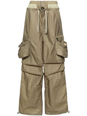 Andersson Bell double-waist cargo trousers - YELLOW BEIGE