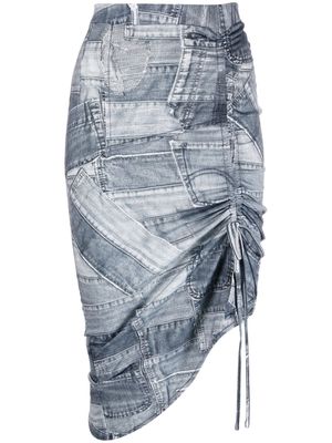 Andersson Bell drawstring high-waist skirt - Grey