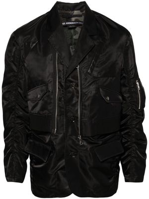 Andersson Bell Flight zip-up bomber jacket - Black