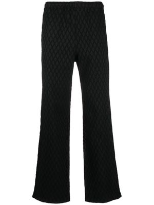 Andersson Bell jacquard layered panel trousers - Black