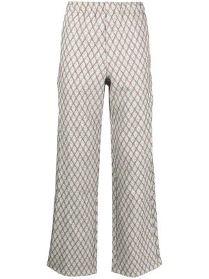 Andersson Bell jacquard layered panel trousers - Neutrals
