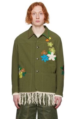 Andersson Bell Khaki Flower Chore Jacket