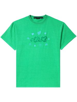 Andersson Bell logo-embroidered T-shirt - Green