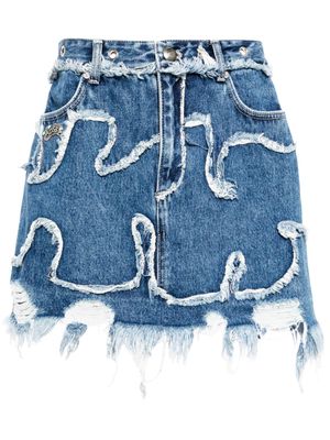 Andersson Bell Miako Wave denim skirt - Blue