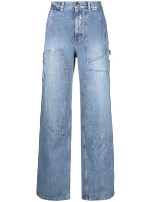 Andersson Bell mid-rise wide-leg jeans - Blue