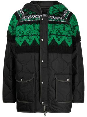 Andersson Bell multi-panel hooded jacket - Black