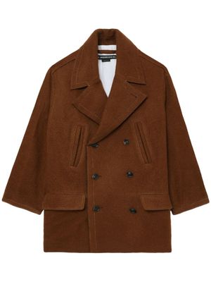 Andersson Bell notched-collar double-breasted coat - Brown
