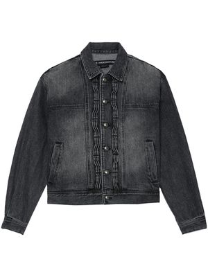 Andersson Bell spread-collar cotton denim jacket - Black