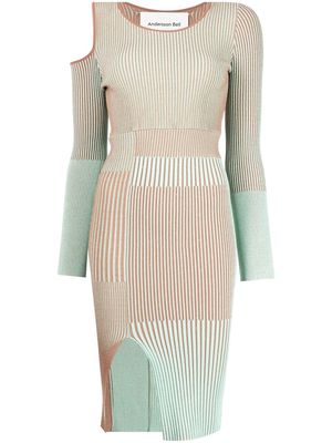 Andersson Bell striped knitted dress - Brown