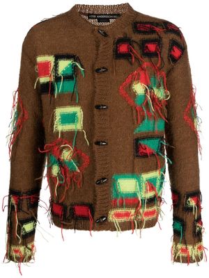 Andersson Bell Village intarsia-knit cardigan - Brown