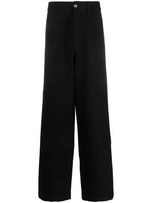 Andersson Bell wide-leg twill trousers - Black