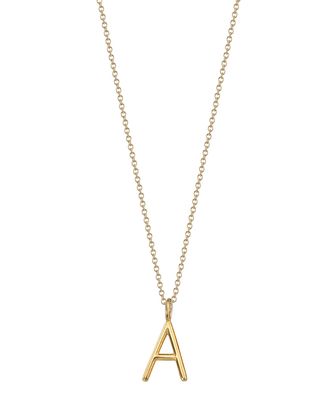 Andi 14k Gold Initial Pendant Necklace
