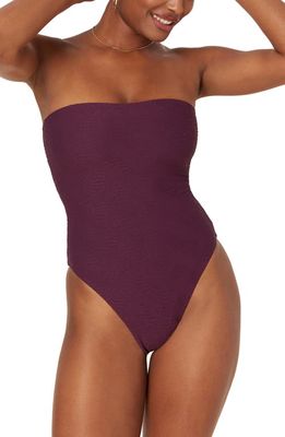 Andie The Kauai Strapless One-Piece Swimsuit in Fig