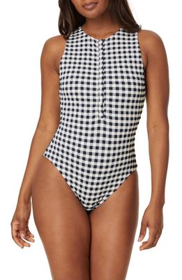 Andie The Malibu Long Torso One-Piece Swimsuit in Twilight
