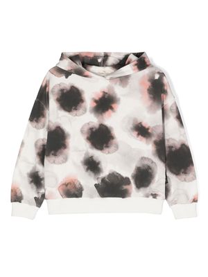 Andorine abstract-print hoodie - Neutrals