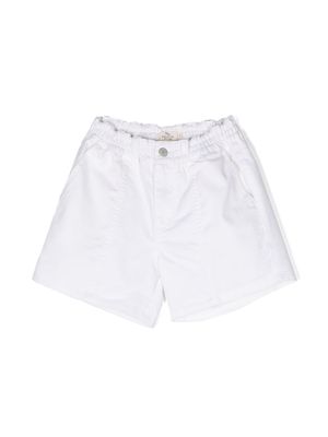 Andorine bonded-seam cotton shorts - White