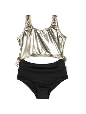 Andorine cut-out swimsuit - Gold