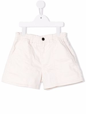 Andorine elasticated denim shorts - Neutrals