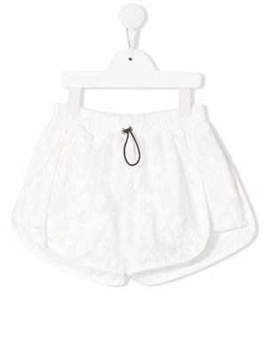Andorine floral lace shorts - White
