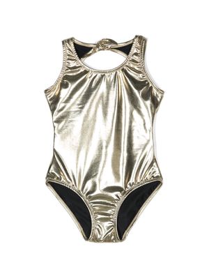 Andorine metallic-effect swimsuit - Gold