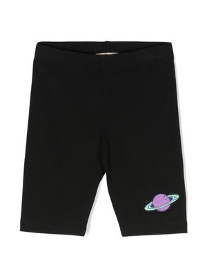 Andorine patch-detail stretch shorts - Black