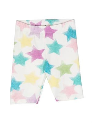 Andorine star-print stretch shorts - White