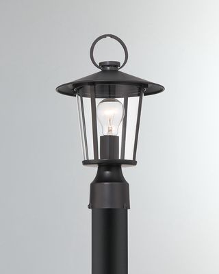 Andover 1-Light Matte Black Outdoor Lantern