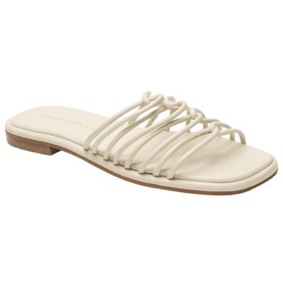 Andre Assous Women's Rory Flat Sandal in Ivory