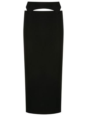 Andrea Bogosian cut-out detail high-waisted skirt - Black