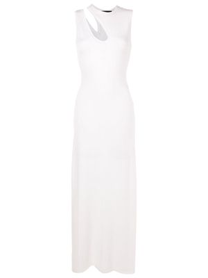 Andrea Bogosian cut out-detail maxi dress - White