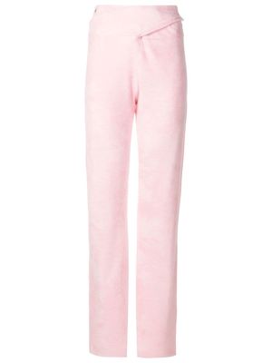 Andrea Bogosian cut-out waist flared trousers - Pink