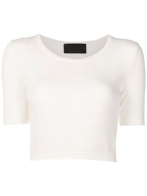 Andrea Bogosian Daguir ribbed-knit T-Shirt - White