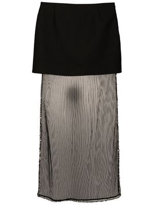 Andrea Bogosian Diba crystal-embellished skirt - Black