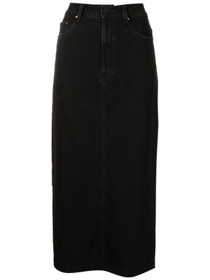 Andrea Bogosian Dione pencil denim skirt - Black