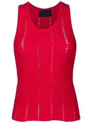 Andrea Bogosian Doll I open-knit vest - Red