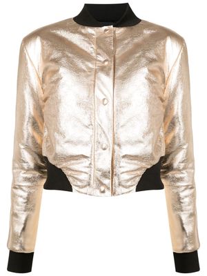 Andrea Bogosian Dornela metallic bomber jacket - Gold