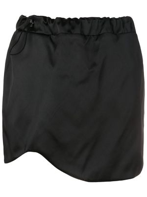 Andrea Bogosian drawstring-waist mini skirt - Black