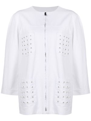Andrea Bogosian Driela I patch-pockets jacket - White