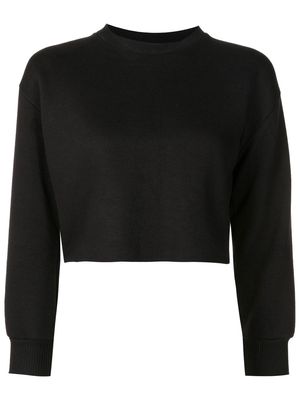 Andrea Bogosian embellished slit-back Constant sweatshirt - Black