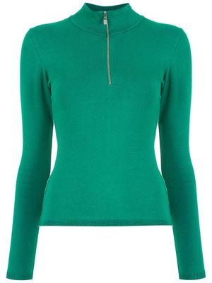 Andrea Bogosian fine-knit mock-neck jumper - Green