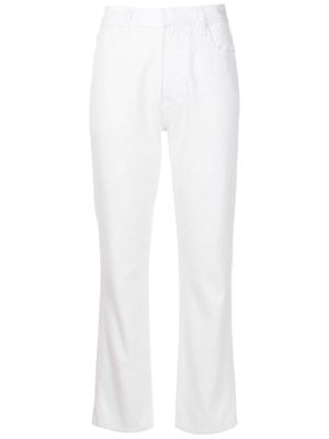 Andrea Bogosian five-pocket slim-cut trousers - White