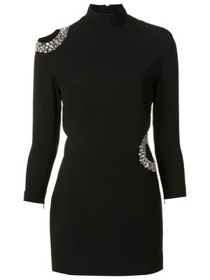 Andrea Bogosian gem-embellished cut-out mini dress - Black