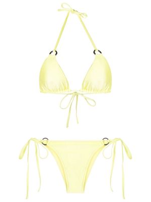 Andrea Bogosian hoop-detail two-piece bikini set - Yellow