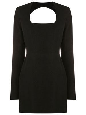 Andrea Bogosian open-back square-neck mini dress - Black