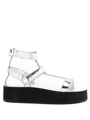 Andrea Bogosian open-toe strap-detail sandals - Silver