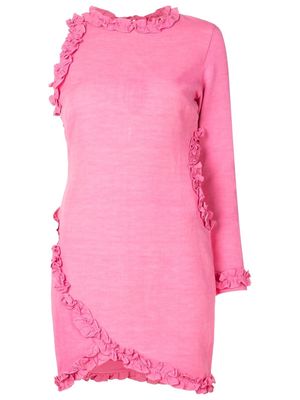 Andrea Bogosian ruffle detail Cafira dress - Pink