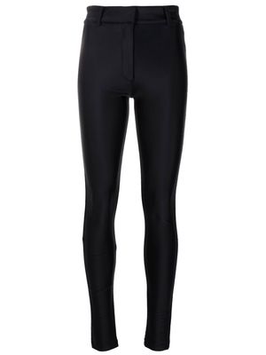Andrea Bogosian satin-finish skinny trousers - Black