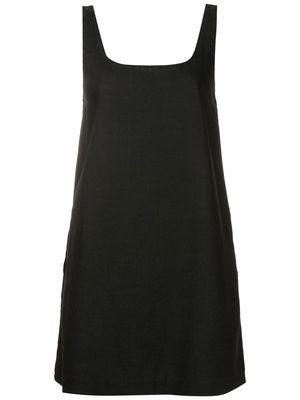 Andrea Bogosian square-neck denim dress - Black